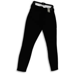 NWT Womens Black Dark Wash Denim Stretch Mid Rise Skinny Leg Jeans Size 12 alternative image