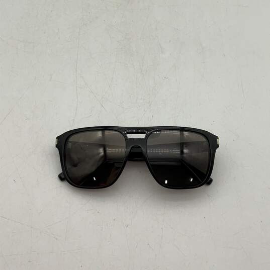 Saint Laurent Mens Black Full-Rim UV Protection Lightweight Wayfarer Sunglasses image number 1