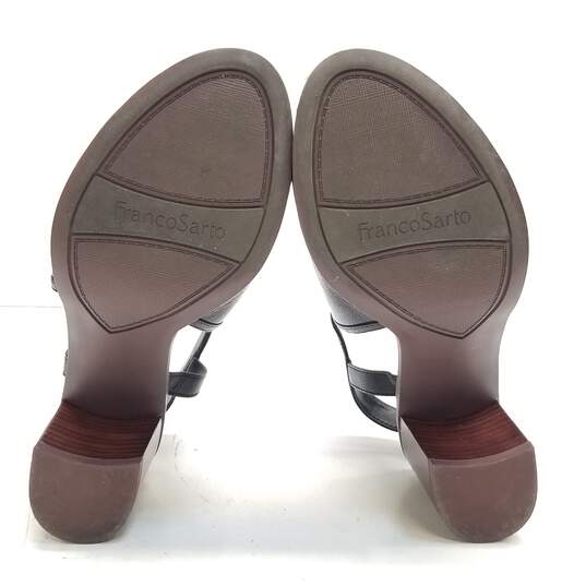 Franco Sarto Harlet Black Leather Mule Heels Shoes Size 6.5 M image number 6