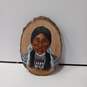 Hand Painted Native American Woman Painting on Wood Plaque Wall Decor image number 1