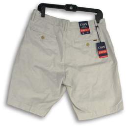 NWT Chaps Mens Gray Stretch Flat Front Oxford Bermuda Shorts Size 33W X 10 alternative image