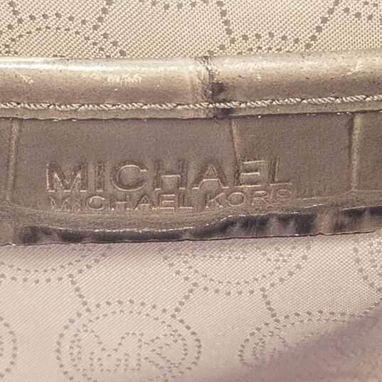 Michael Kors Dillon East West Croc Embossed Leather Shoulder Satchel Bag image number 5
