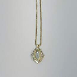 Designer Kendra Scott Gold-Tone Clear Stones Pendant Necklace alternative image