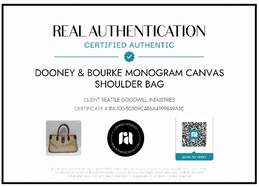 AUTHENTICATED DOONEY & BOURKE MONOGRAM CANVAS SHOULDER BAG 13x8x5.5 alternative image