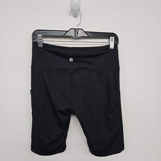 Black High Waist Biker Shorts With Pockets image number 2