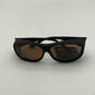 NWT Mens C420A Slim Line Classic Black Polarized Lens Sunglasses With Box image number 2