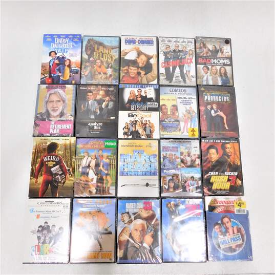 Lot of 20 SEALED Comedy Movie DVDs - Naked Gun, Weird Al, Dumb & Dumber, etc. image number 1