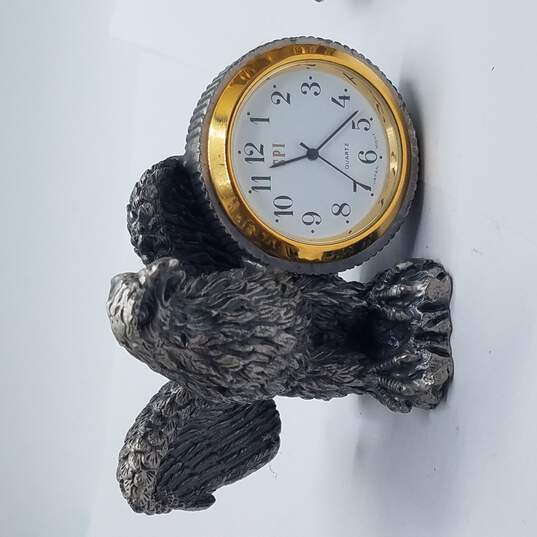 Collectible Regal Eagle & Lion Desk & Room Clock Bundle 2 Pcs image number 2