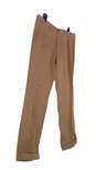 NWT Mens Khaki Straight Leg Flat Front Dress Pants Size 38 X 34 image number 2