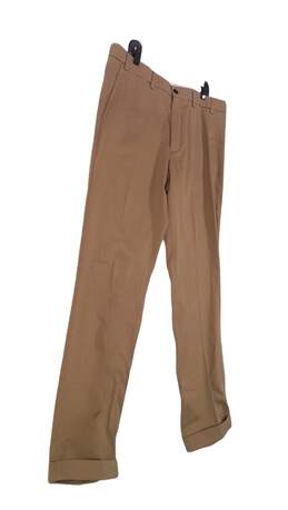 NWT Mens Khaki Straight Leg Flat Front Dress Pants Size 38 X 34 alternative image