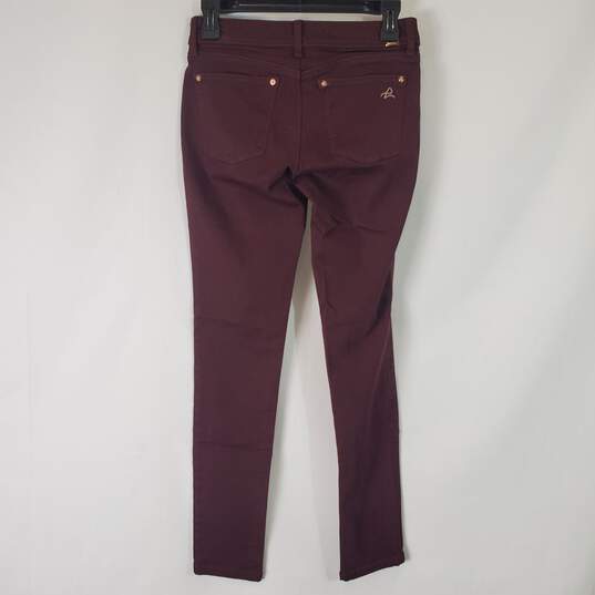 DL1961 Women Emma Maroon Jeans Sz 25 image number 2