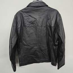 Croft & Barrow Black Leather Coat alternative image