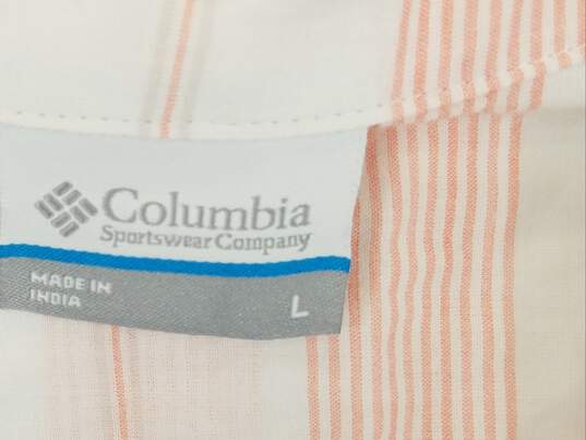 Columbia Stripe Button Up Women L image number 3
