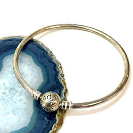 Designer Pandora S925 ALE Sterling Silver Ball Clasp Bangle Bracelet