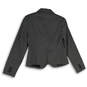 NWT Womens Black White Polka Dot Notch Lapel Two Button Blazer Size 10 image number 2