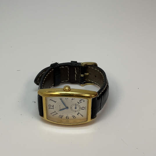 Designer Coach Gold-Tone Adjustable Leather Band Classic Analog Wristwatch image number 3