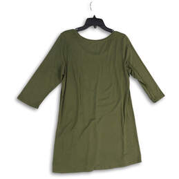 NWT Womens Green PureJill Round Neck 3/4 Sleeve Tunic Blouse Top Size M alternative image