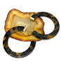 Designer Kate Spade Gold-Tone Tortoise Hoop Earrings With Dust Bag image number 2
