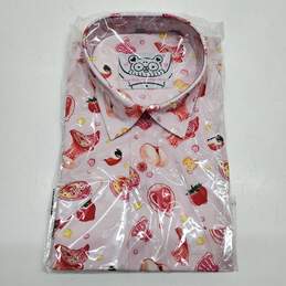 Non Dairy Confectionery Full Button Up Shirt New Size S