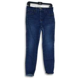 Madewell Womens Blue Denim Medium Wash Stretch Skinny Jeans Size 29