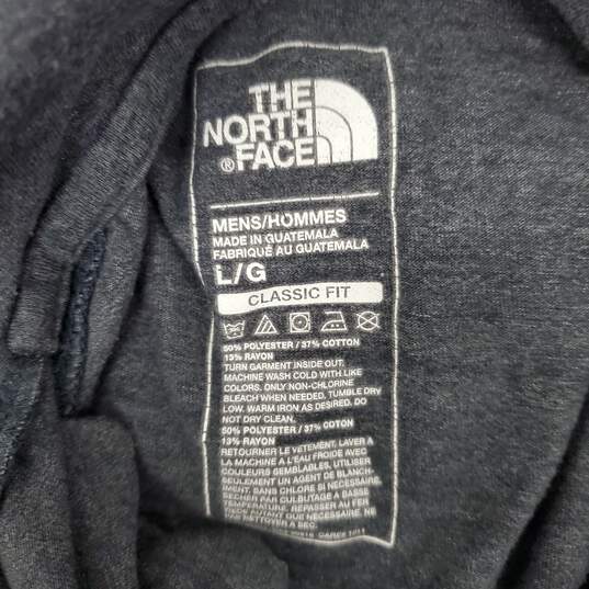 The North Face MN's Long Sleeve Blue Pullover & Hoody Size L image number 3