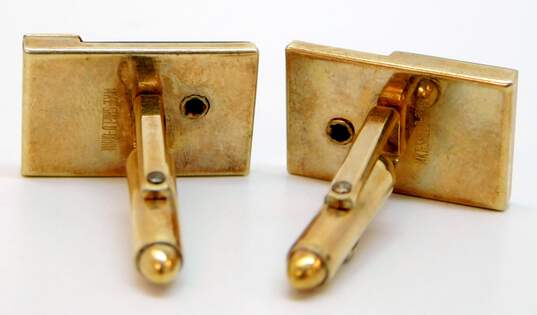 14K Yellow Gold Service Cufflinks 7.3g image number 3