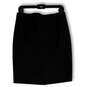 Womens Black Stretch Flat Front Back Zip Straight And Pencil Skirt Size 8 image number 2