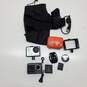 Lot of 2 Action Cameras GoPro Hero 3 & AKASO with Accessories image number 1