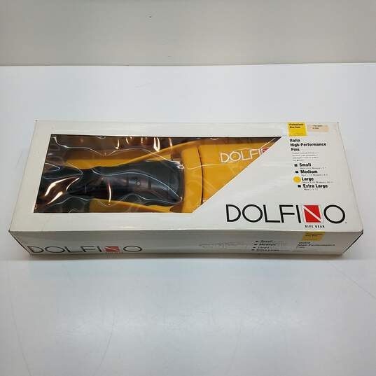 Dolfino Yellow Italia High-Performance Fins Size Large image number 1