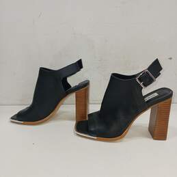 Steve Madden Women's Black Leather Heels Size 7 alternative image