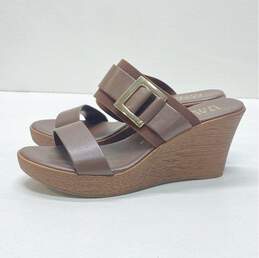 Italian Shoemakers Brown Wedge Sandals Women 8 alternative image