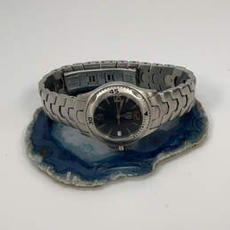 Designer ESQ E5082 Silver-Tone Round Dial Stainless Steel Analog Wristwatch