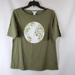 Liz Claiborne Women Green T-Shirt M NWT