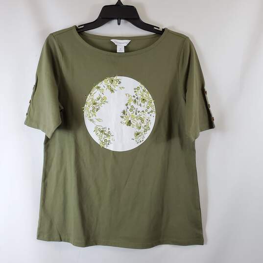 Liz Claiborne Women Green T-Shirt M NWT image number 1