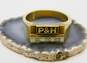 10K Yellow Gold 0.18 CTTW Diamond P & H Men's Ring 11.0g image number 1