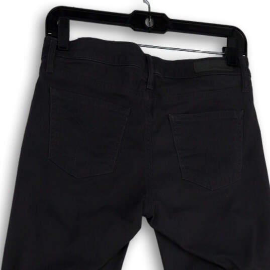 Womens Gray Denim Dark Wash Pockets Stretch Skinny Leg Jeans Size 6 C6 image number 4