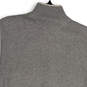 NWT Womens Gray Tight Knit Sleeveless Mock Neck Full-Zip Sweater Vest Sz L image number 4