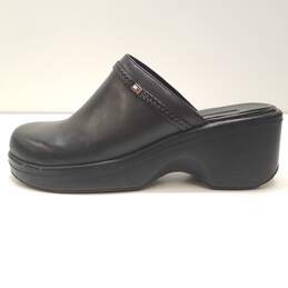 Tommy Hilfiger Black Leather Platform Clogs Women's Size 7M alternative image