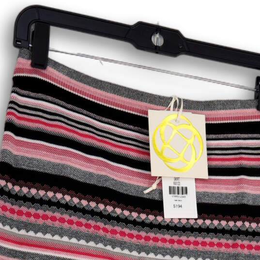 NWT Womens Pink Black Striped Elastic Waist Straight and Pencil Skirt Sz XS image number 3