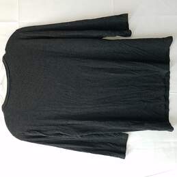 Saks Fifth Avenue Black Rayon Blend V-Neck Shirt Womens Size L alternative image