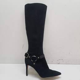 Via Spiga Studded Knee High Boots Black 6.5