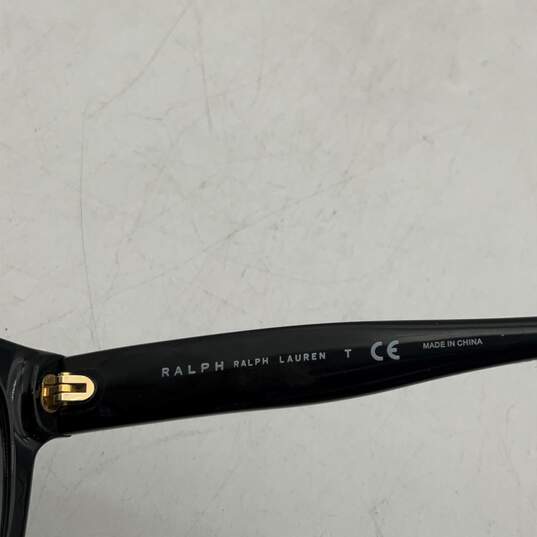 Womens Black Full-Rim Gradient Polycarbonate Lens Oversized Square Sunglasses image number 4