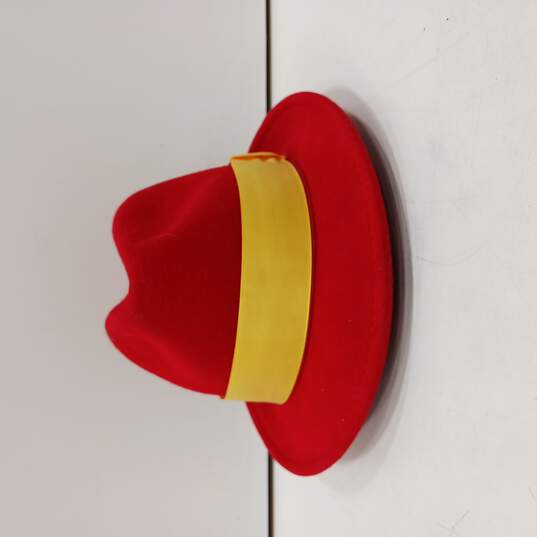 100% Wool Red Hat image number 1