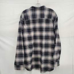 Pendleton MN's Gray Plaid 100% Virgin Wool Long Sleeve Shirt Size XXL alternative image