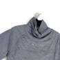 Womens Gray Heather Funnel Neck Side Zipped Pullover Jacket Size Medium image number 1