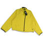 NWT Womens Yellow Long Sleeve Full-Zip Hooded Rain Jacket Size XL image number 1