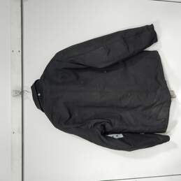 Men's Black Canvas Work Coat Size M Regular alternative image