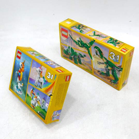 Sealed Lego Creator 3-In-1 Building Toy Sets Mighty Dinosaurs & Magical Unicorn image number 2