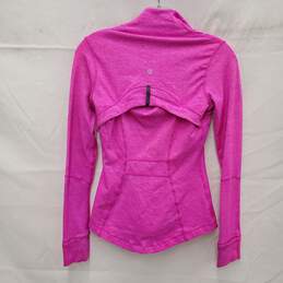 Lululemon Athletica Define Heathered Pink Full Zip Jacket w Thumb Holes Size SM alternative image