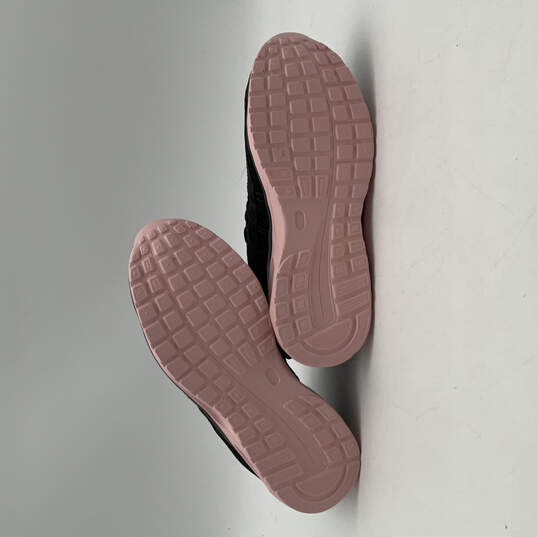 NIB Womens 1116 Pink Black Steel Toe Low Top Lace-Up Sneaker Shoes Sz EU 39 image number 6